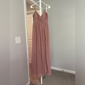 Azazie dust rose bridesmaids dress, dusty rose formal dress